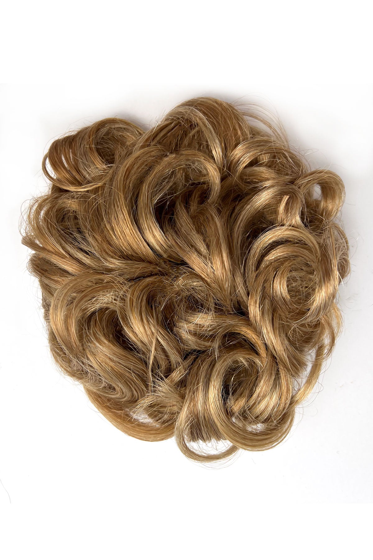 Hair poodle clip-in hairpiece bun vintage style 1950s: Lucille blonde 24BH613