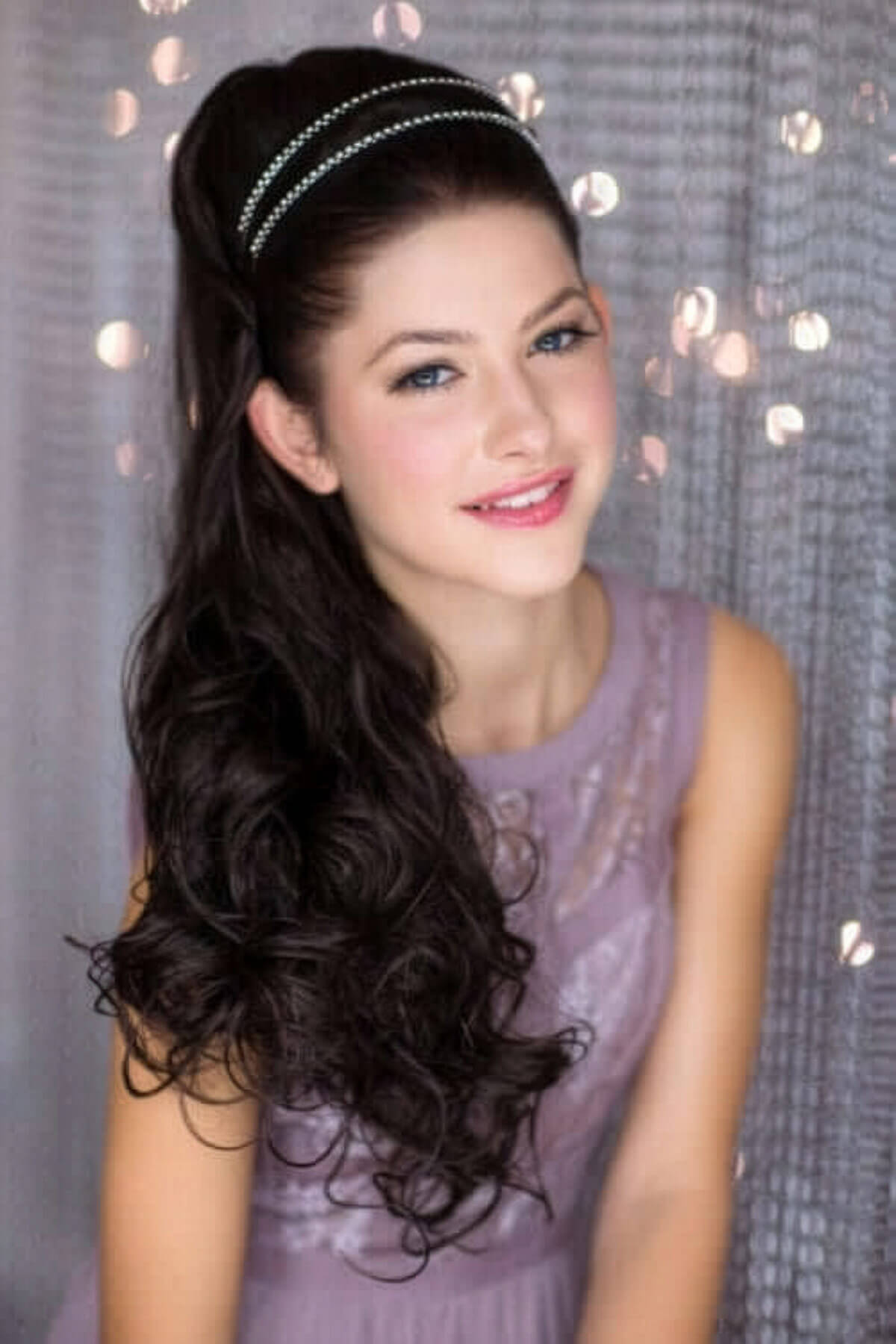 Extension clip on long ponytail hairpiece, curly: Sara dark chocolate blonde 24BH613