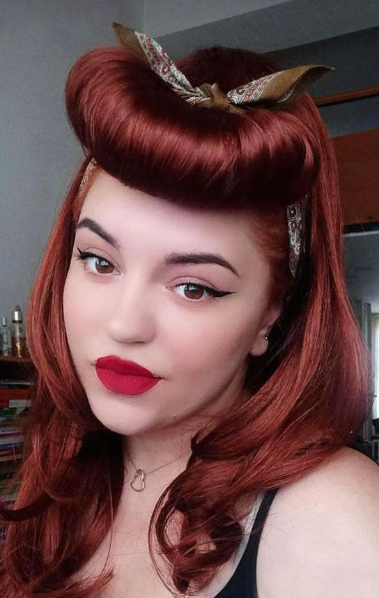 Bumper bangs pack - vintage 40s 50s fringe roll: Lena