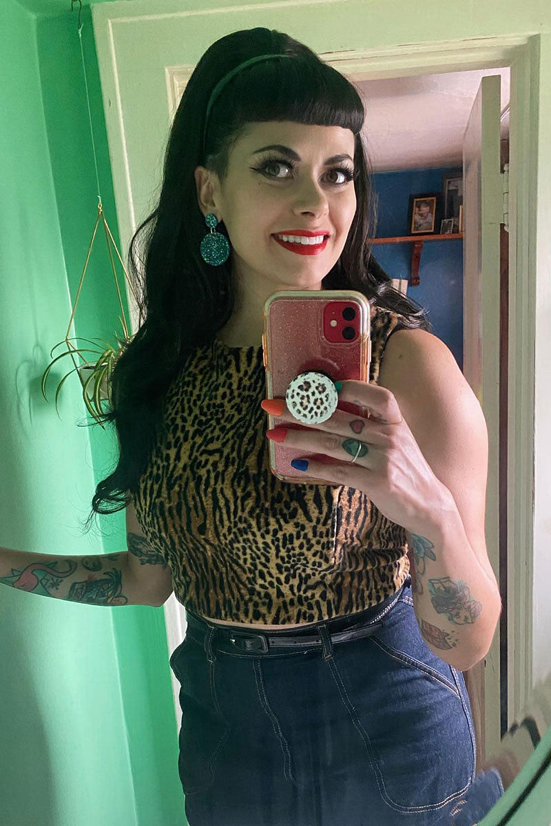 High crown long, wavy half wig and volume ring: Bardot dark brown 4