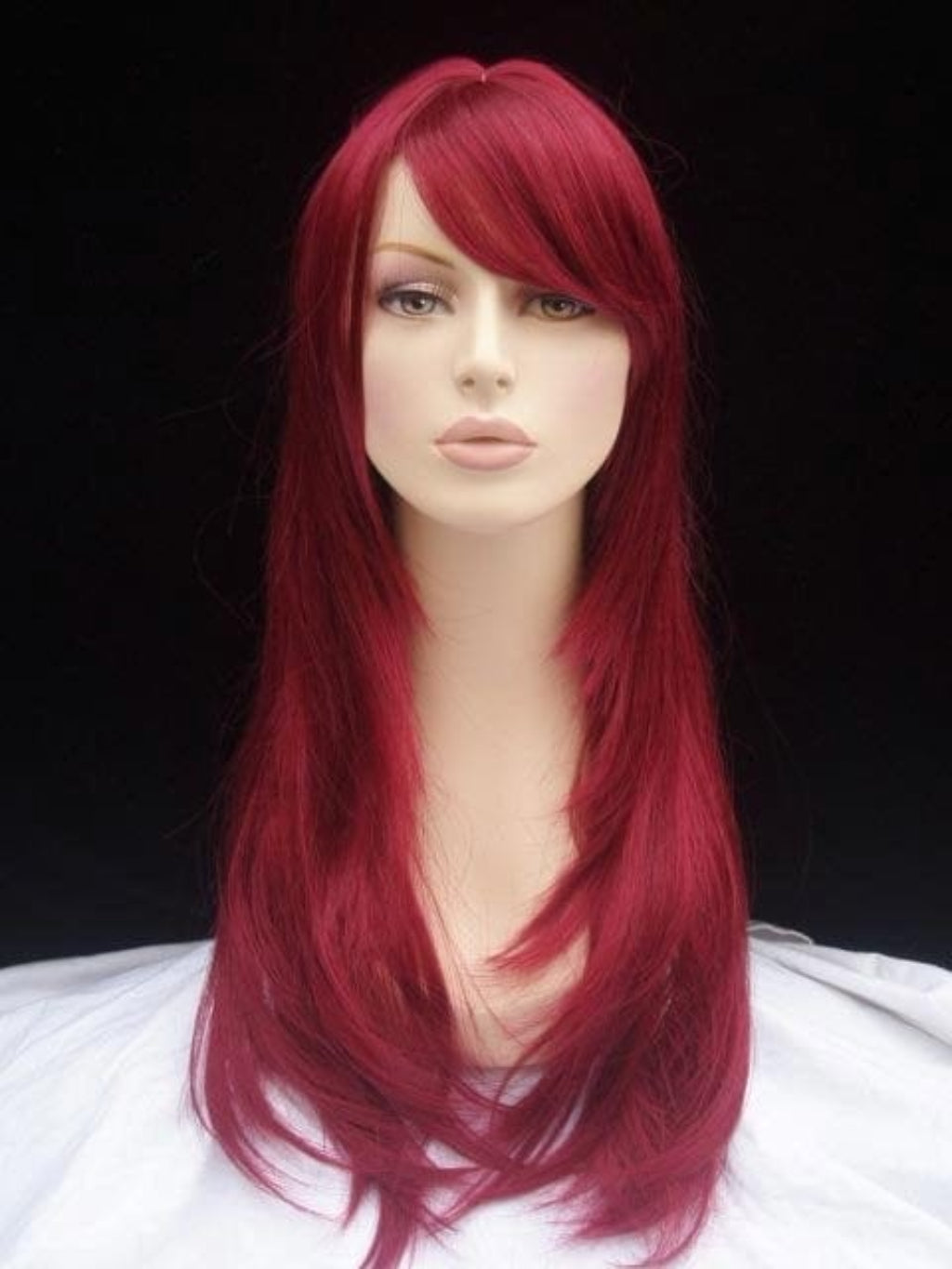 synthetic wig Long red wig, gently layered: Nina