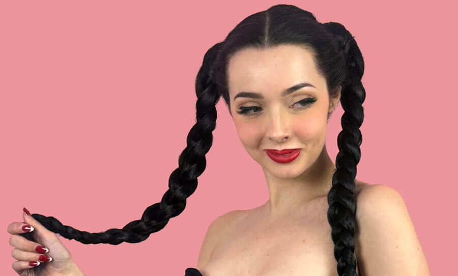 Martha - Our new double plaited ponytails!