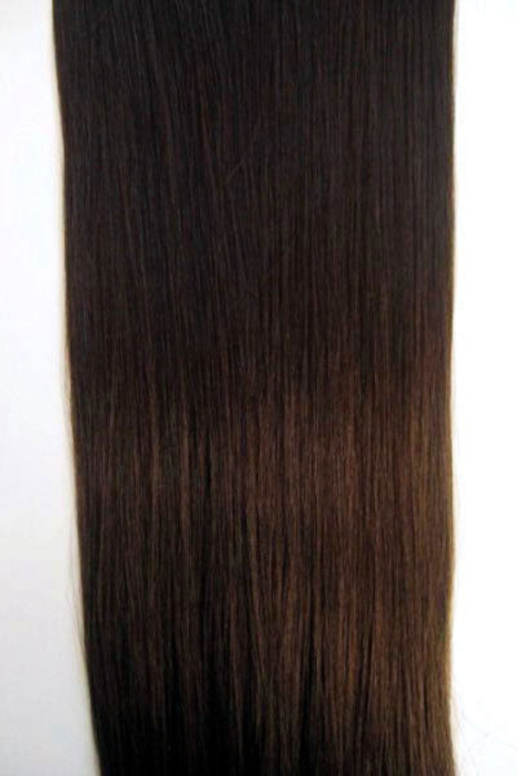 Clip-in hair extensions, straight, 6 piece, full head, 150g, 24 inches long brown 6