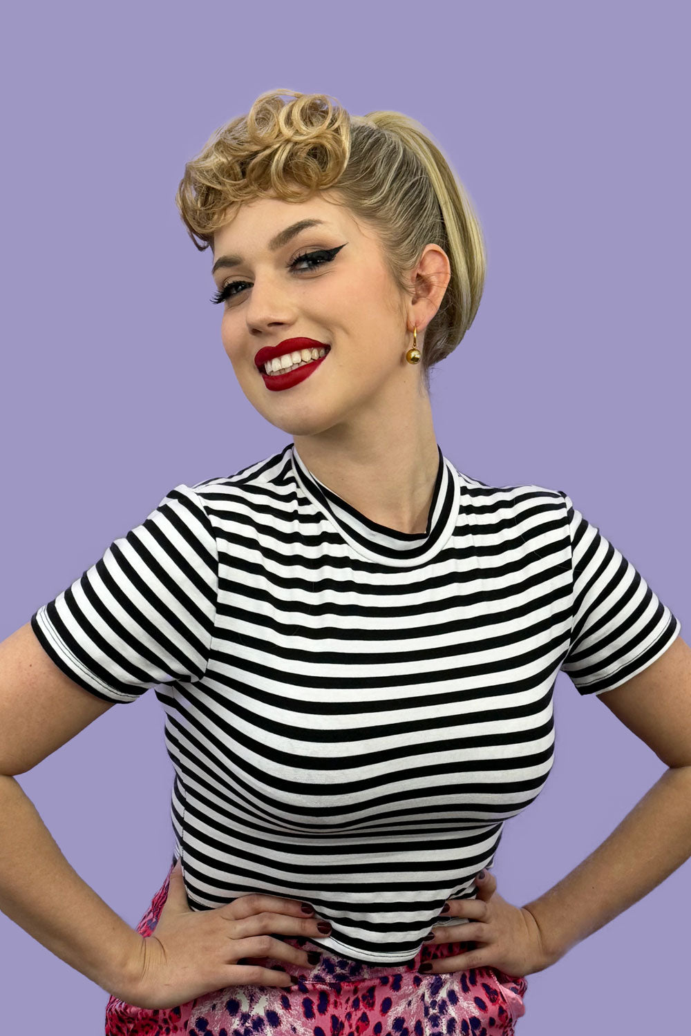 Curly 1940s style clip-in fringe hairpiece/clip-in bangs: Bunny blonde 613T24