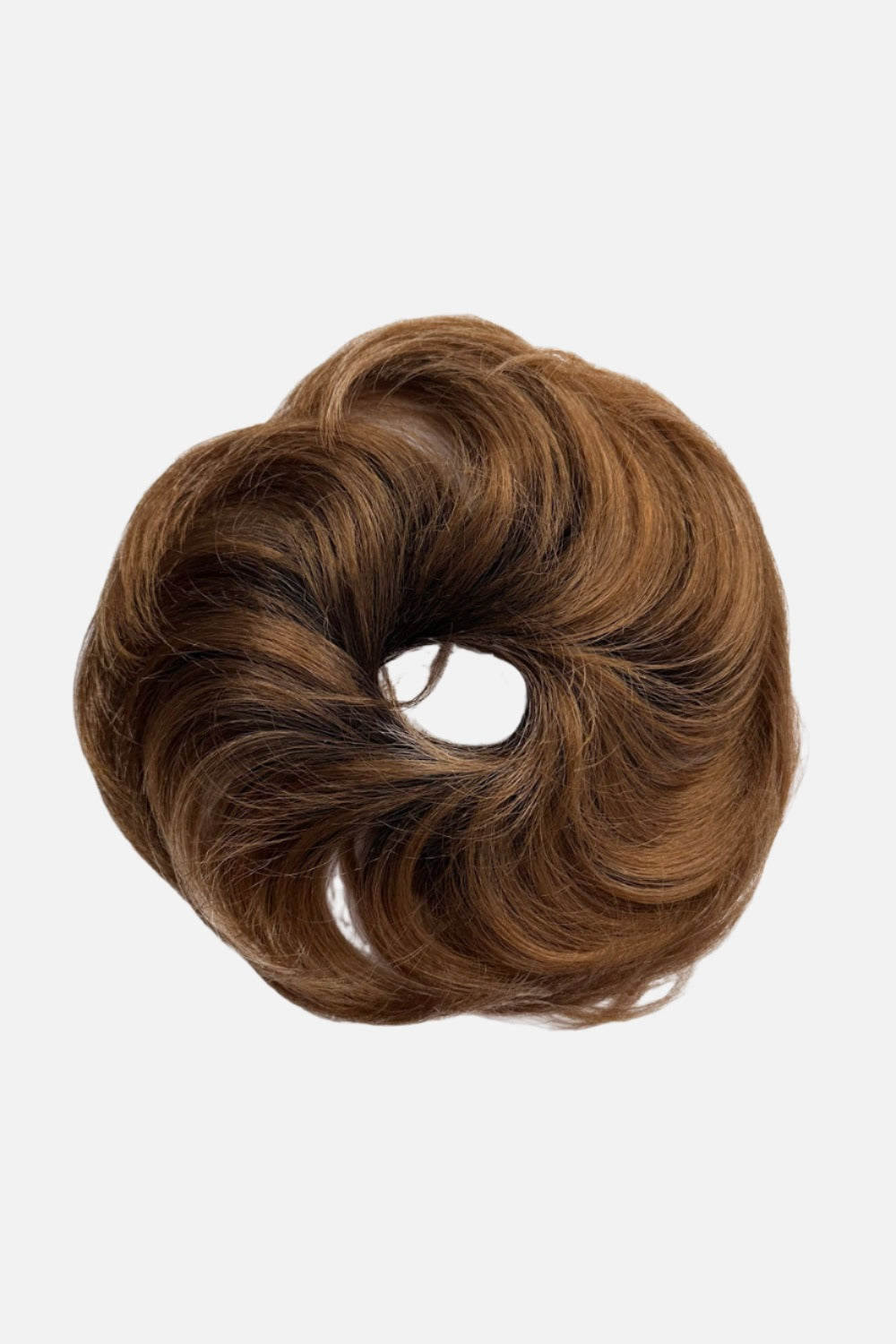 Scrunchie bun hairpiece, easy updo messy bun: Betsy brown and blonde mix
