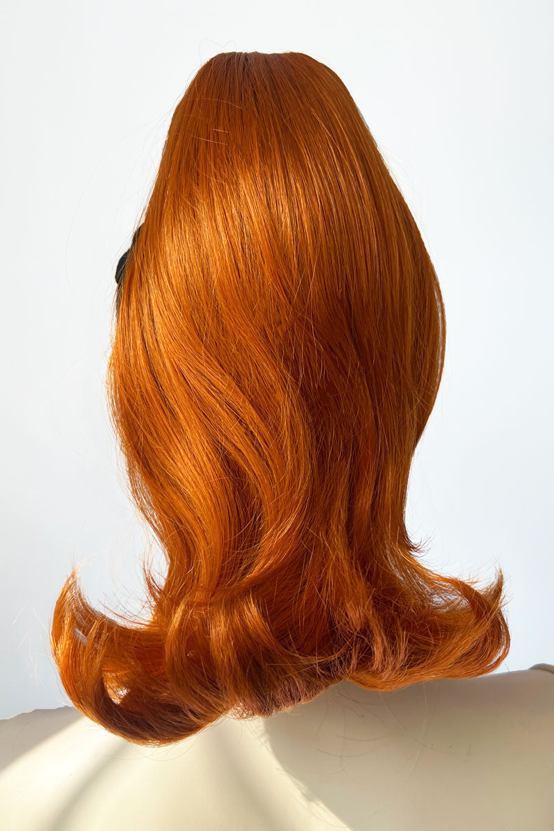 Ponytail hairpiece, shoulder length with flick/flip, retro 1960s style: Ariana Ginger