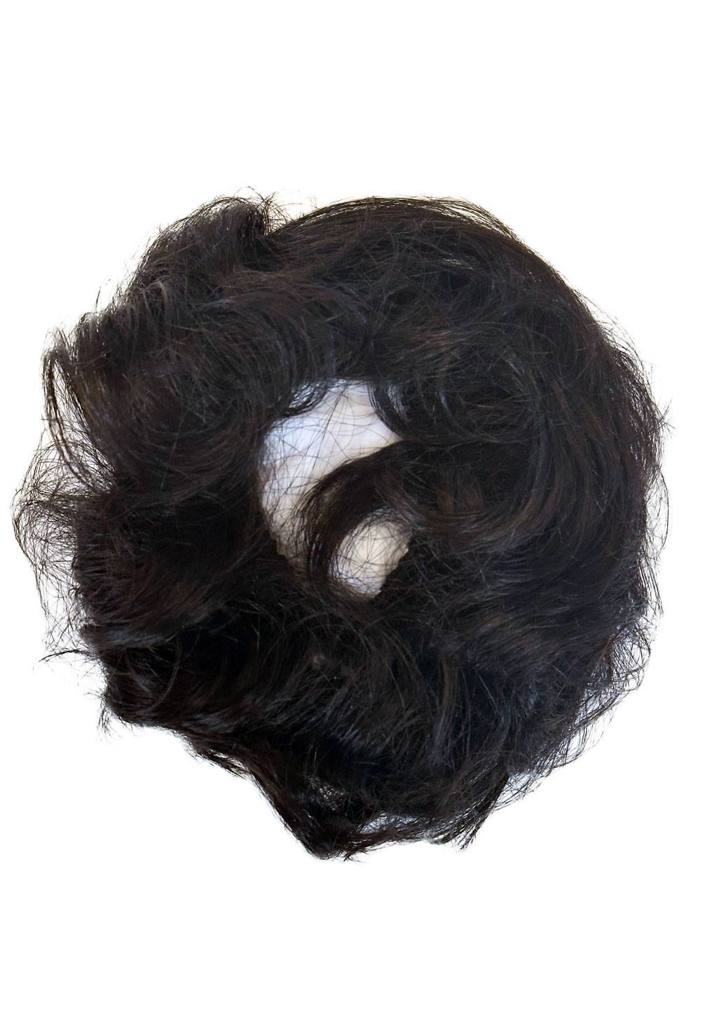 Curly bun hairpiece, rockabilly style: Toni black 1B