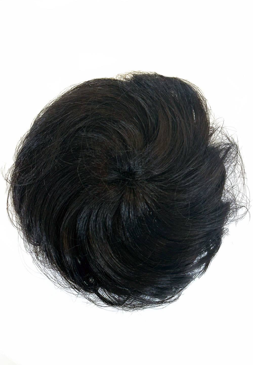 Curly bun hairpiece, rockabilly style: Toni black 1B