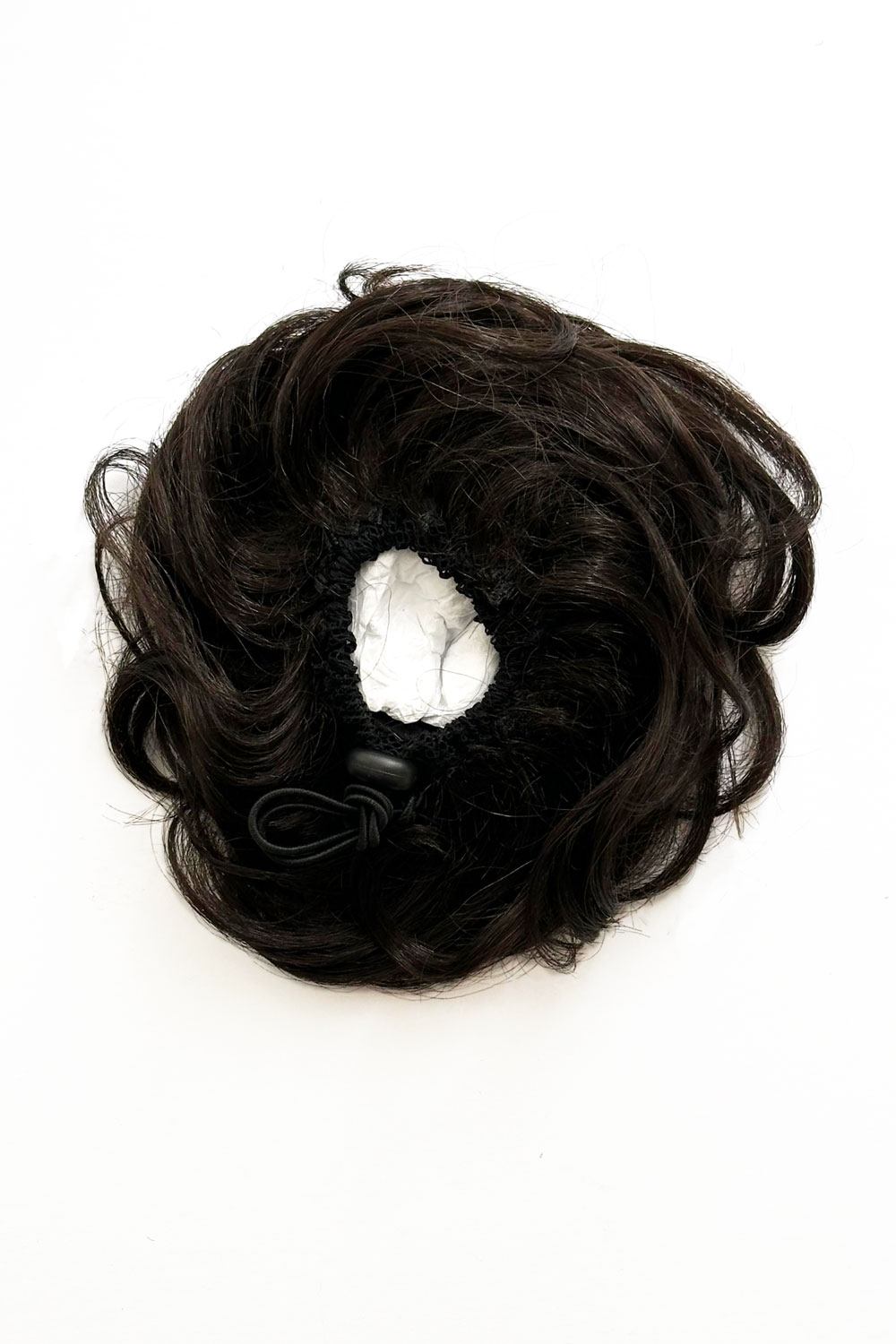 Curly bun hairpiece, rockabilly style: Toni dark brown 4