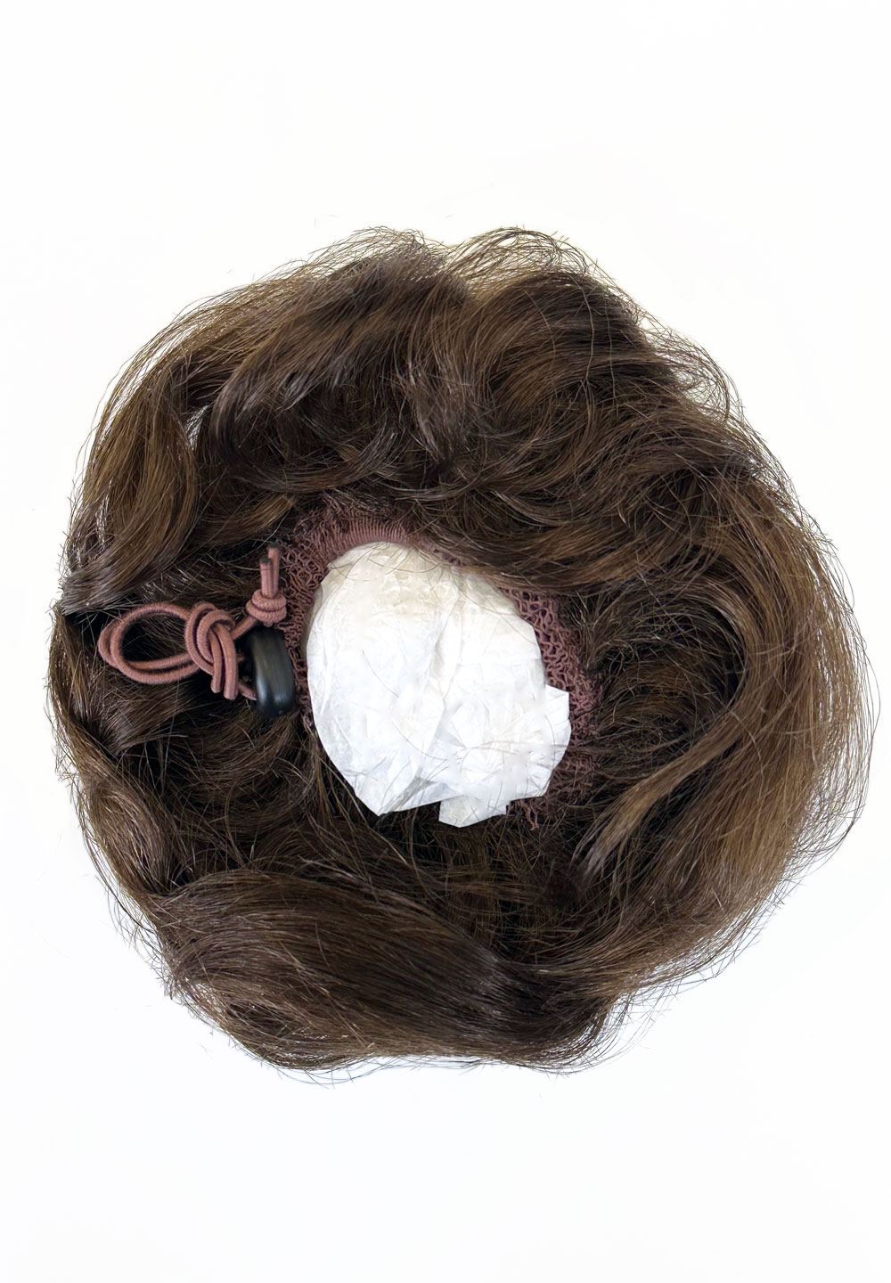 Curly bun hairpiece, rockabilly style: Toni chestnut brown 8