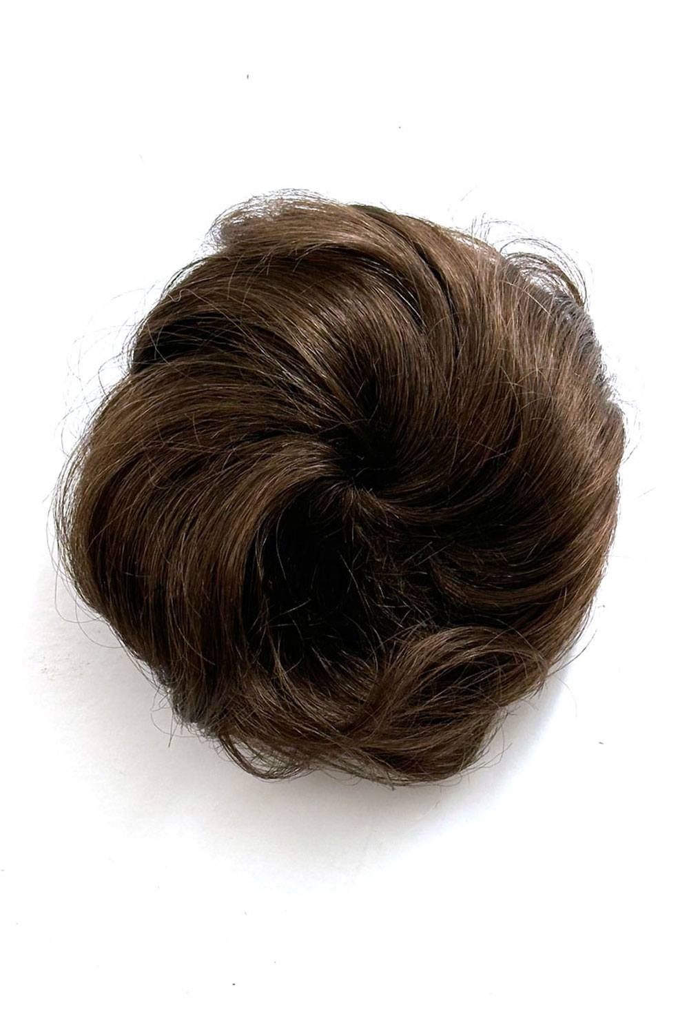 Curly bun hairpiece, rockabilly style: Toni chestnut brown 8