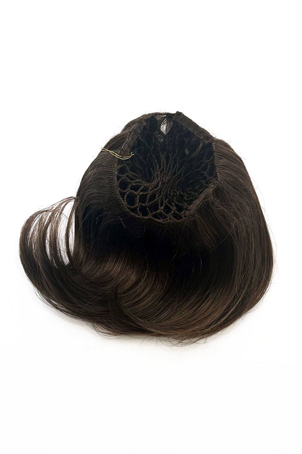 Beehive hairpiece hair height booster, Flexihair: Pixi chocolate brown 6