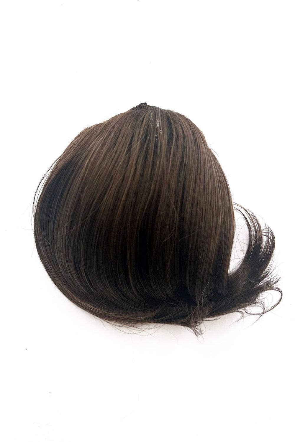 Beehive hairpiece hair height booster, Flexihair: Pixi chocolate brown 6