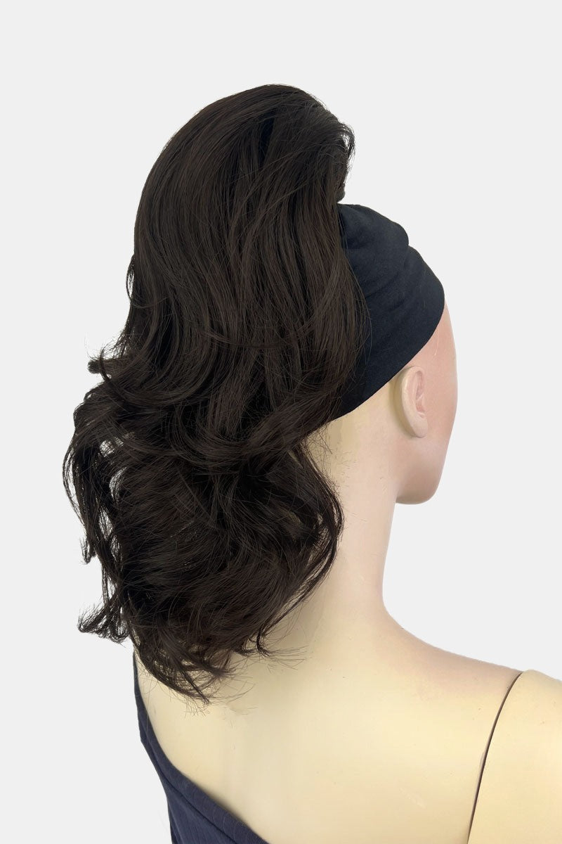 Curly ponytail extension clip-on hairpiece: Tulisa