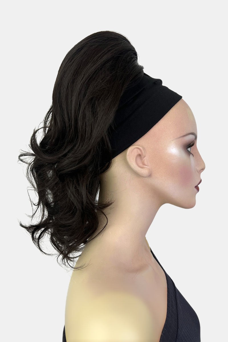 Curly ponytail extension clip-on hairpiece: Tulisa