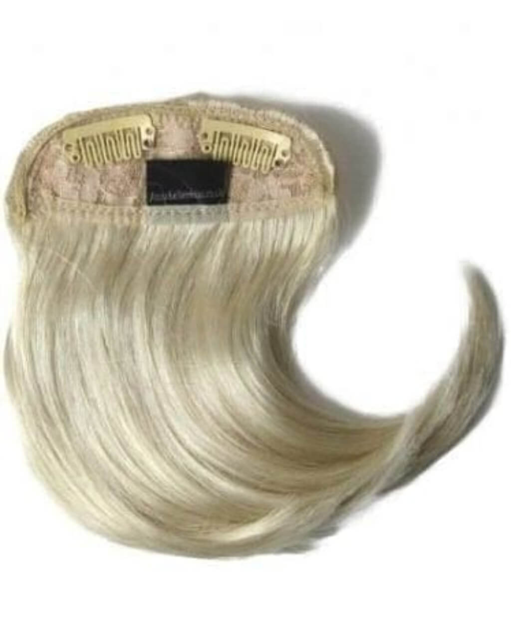 Clip-in fringe hairpiece, curved, side-sweeping: Eliana blonde 613