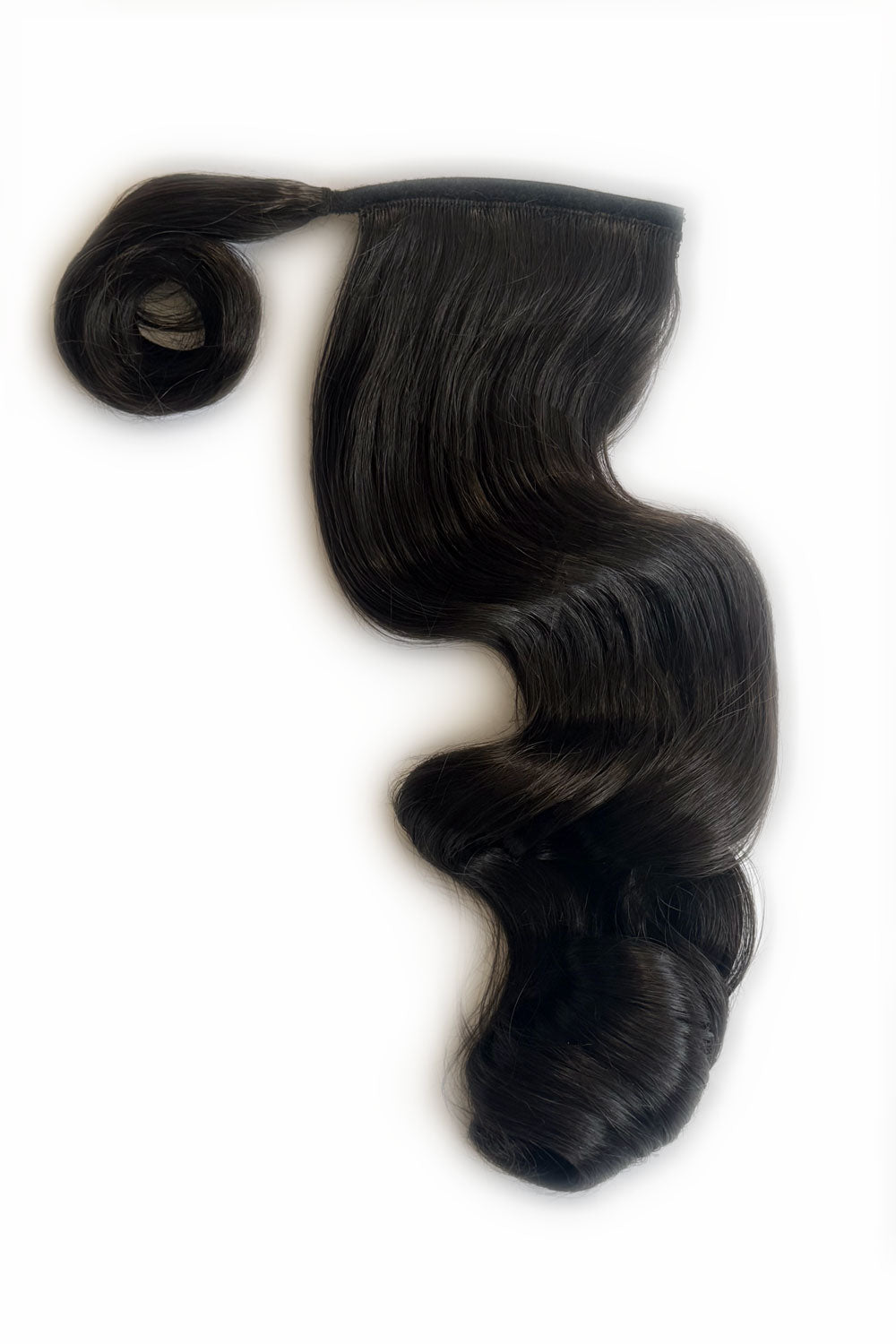 Long ponytail with vintage waves: Kitrysha dark brown 4