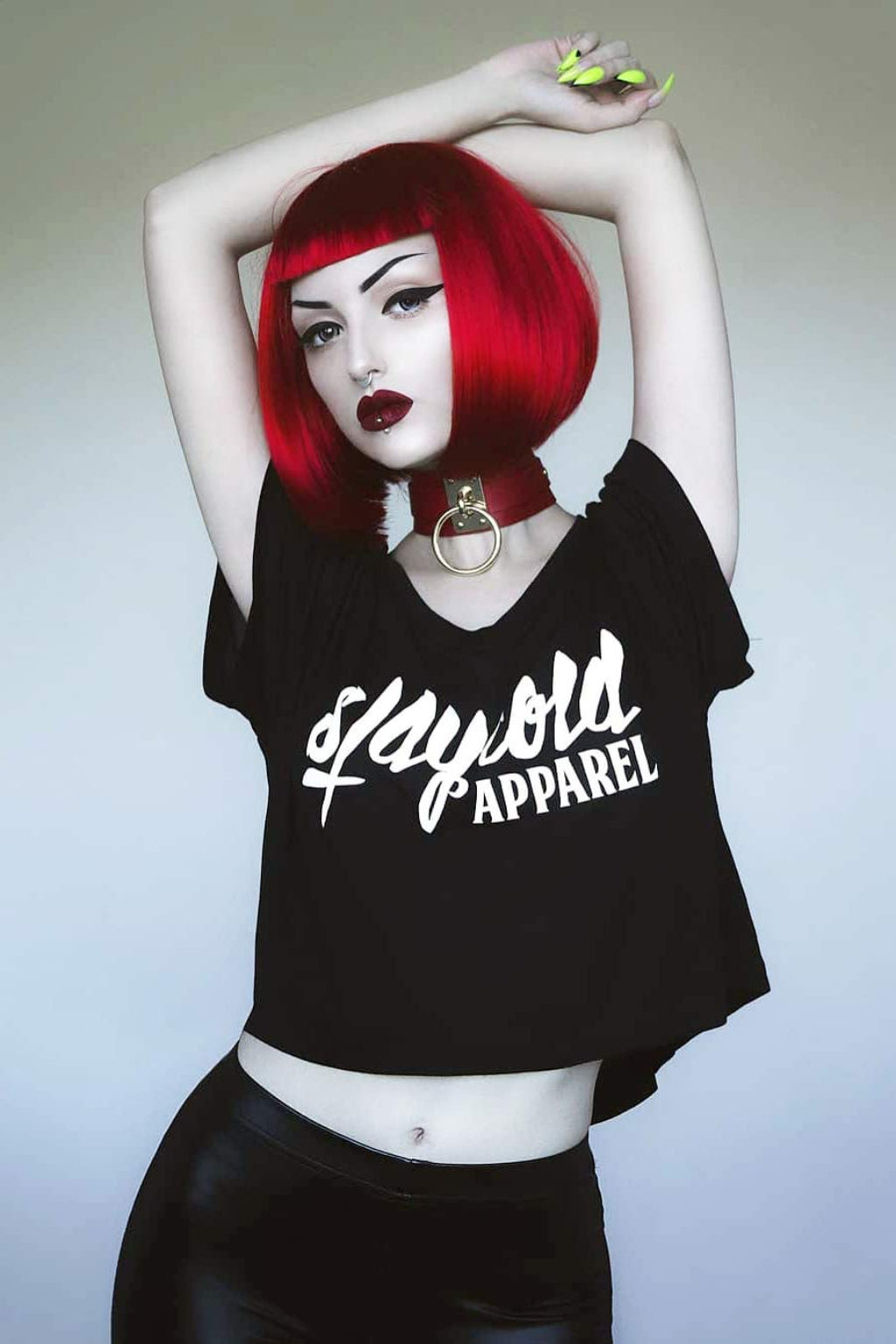 Vibrant, bright red bob wig: Maisy