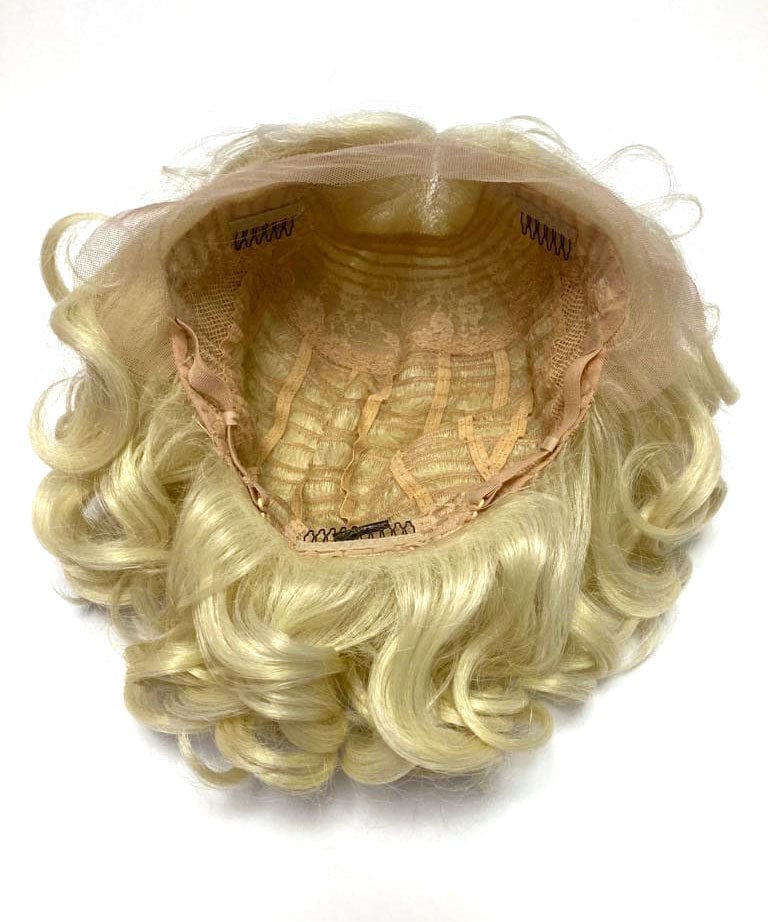 Blonde pinup wig, lace front, vintage style: Marilyn creamy blonde 613