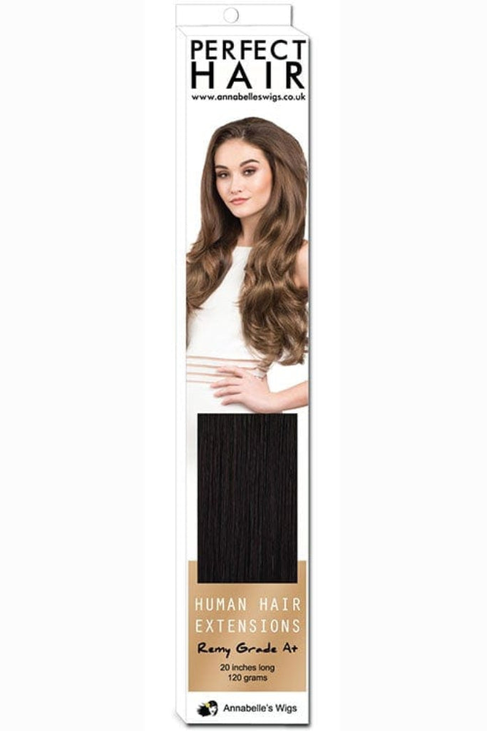 Human Hair Extensions, remy hair Jet Black 1 