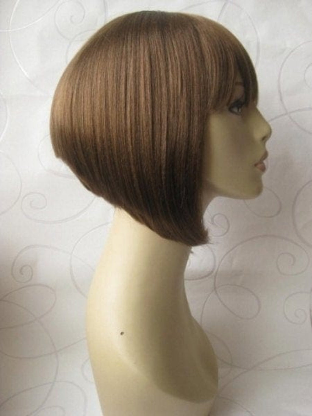 Annabelle's Wigs synthetic wig Dark Brown inverted bob wig, inverted/A-Line style: Colette  light brown 12