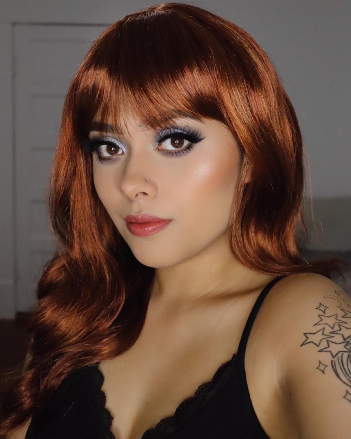 Annabelle's Wigs synthetic wig Red, auburn & blonde wig with long cascading waves: Floriana